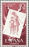 Spain 1956 Pro Hungarian Children 10 CTS Bordeaux Edifil 1200